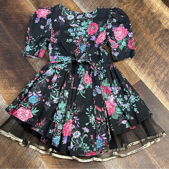 Vintage 90s girls floral dress by Philly California size 8 - Picture 3 of 8